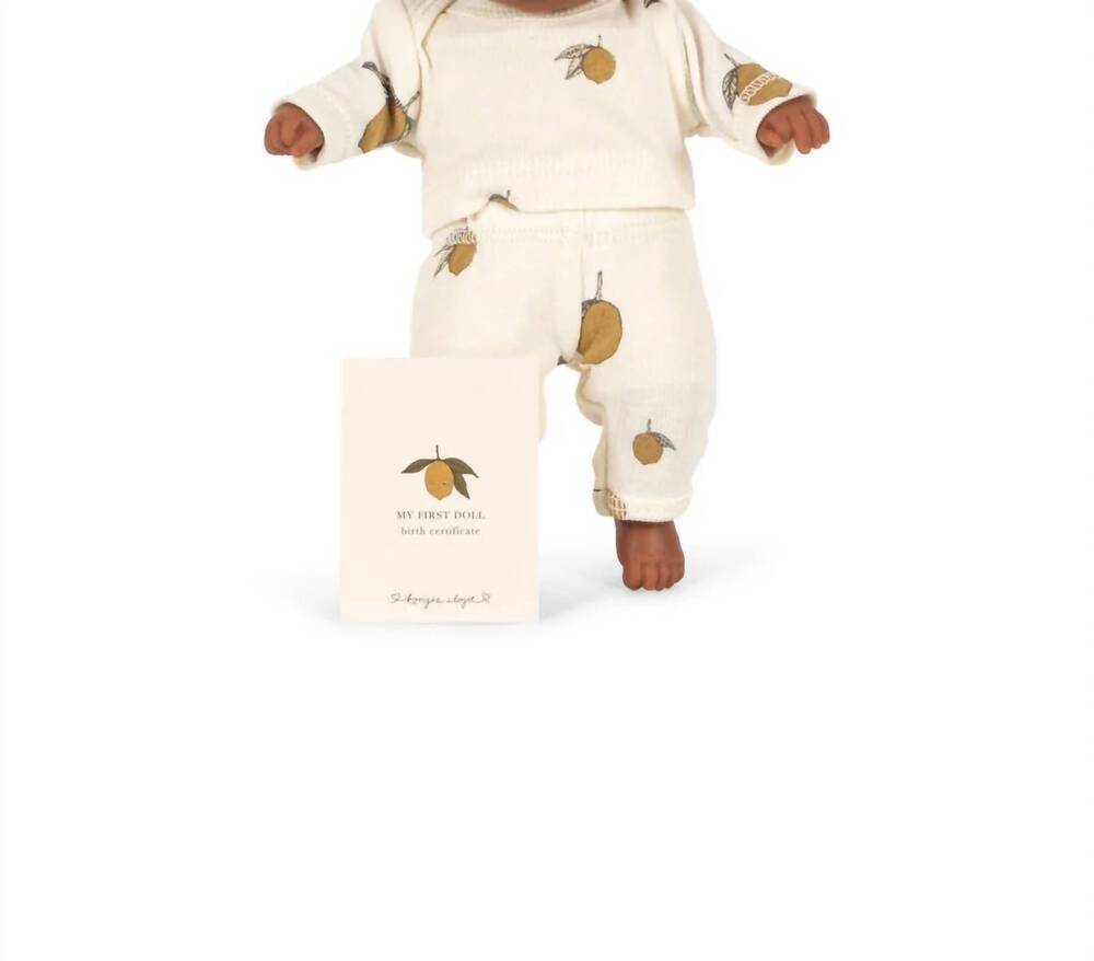 NEW KONGES SLØJD my first mini doll in lemon